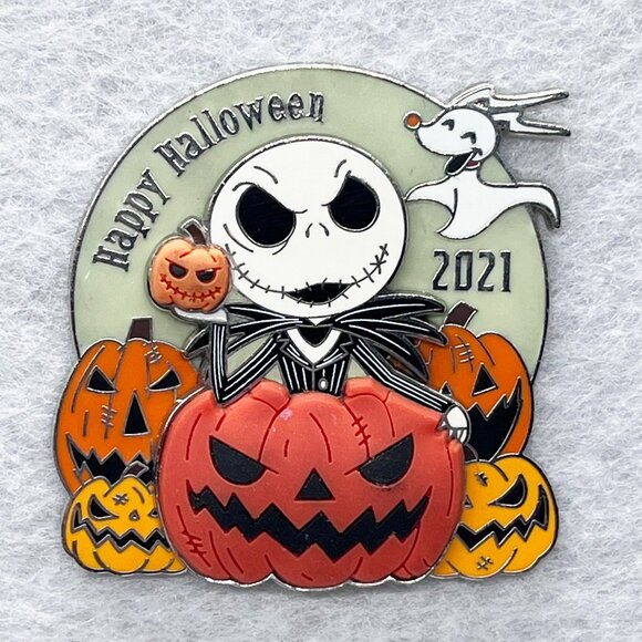 Disney Limited Release Nightmare Before Christmas Jack Skellington & Zero Pin - Picture 1 of 4
